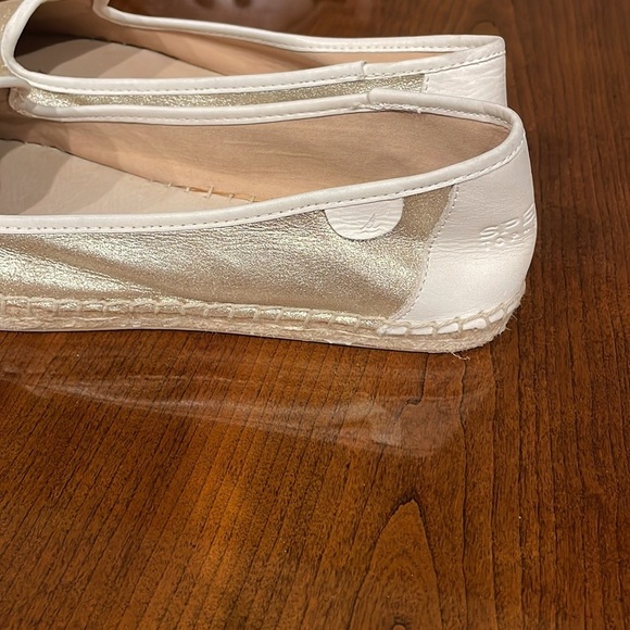 NWOT SPERRY women’s Top slide CoCo metallic gold flat espadrille / leather 10 - Picture 7 of 14